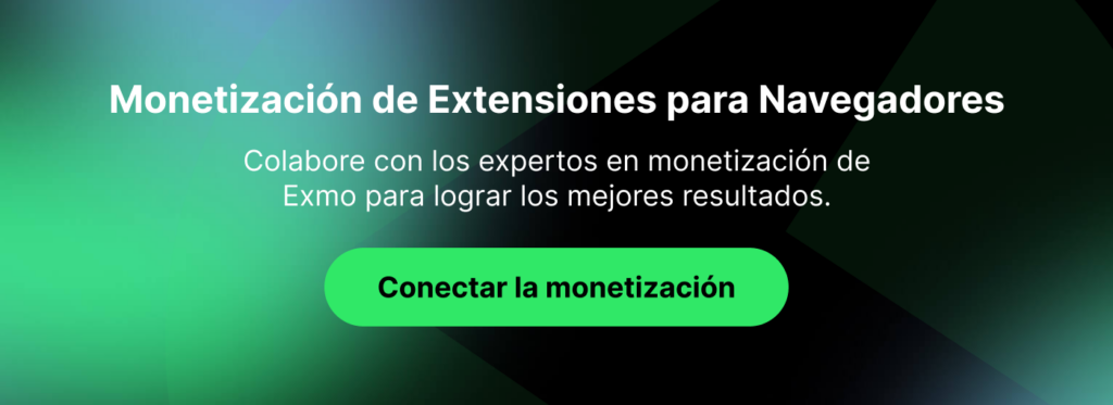 Monetización de extensiones para navegadores